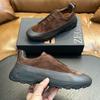Sapatos Casuais de Camurça Masculinos Zz Transfronteiriços Sapatos Esportivos ao Ar Livre Faixa Elástica Cruzada Sola Grossa Sola Leve Sapatos de Cano Baixo para Homens