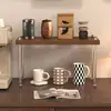 Estante de Almacenamiento Estilo Medieval, Estante para Café de Cocina, Estante de Almacenamiento para Escritorio de Oficina, Estante Divisor, Estantería Pequeña, Portavasos