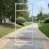 Nuevos accesorios para bodas: arco/marco de hierro forjado, decoración de boda al aire libre, letrero/soporte indicador de área de bienvenida.
