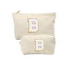 Bolsa de Hombro de Pana con Letras Transfronteriza de Amazon, Bolsa Bordada de Toalla, Bolsa de Almacenamiento para Neceser, Material de Pana
