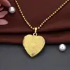 Abre Foto Cobre Embrião Coração Formato Caixa de Fase Colar Personalidade Criativo Retrô Padrão Pequeno Casal Caixa de Fase Pingentes Pendentes