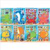 CM2410011 Anime Infantil Lindo Dibujo Animado Animal Marino Rompecabezas Interactivo Padre-Hijo Rompecabezas DIY Calcomanía para la Cara