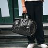 Bolsa de viagem casual masculina de negócios, bolsa de mão de grande capacidade, bolsa de ombro transversal, bolsa de couro PU de alta qualidade, bolsa de viagem masculina