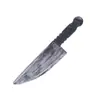 Festival do Fantasma de Halloween Brinquedo de Plástico Faca Arma Equipamento Adereços Faca de Fruta de Soprar Chopper Sangrento Simulado Faca Afiada