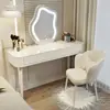 Nuevo Tocador Dormitorio Simple Moderno Estilo Curativo Mesa de Maquillaje Lujo Ligero Wabi-sabi Estilo Crema Apartamento Pequeño Escritorio de Maquillaje