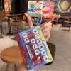 Llavero Oficial de Crayon Shin-chan con Botón de Alivio del Estrés de 14 Cuadrículas Dibujo Animado Lindo Juguete Divertido de Presionar y Disfrutar Regalo