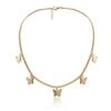 Collar Colgante de Mariposa Lindo de Moda Europea y Americana, Cadena Sencilla y Elegante para la Clavícula para Mujer, Cadena Versátil de Lujo Ligero