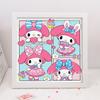 Sanrio Pintura Diamante Doraemon Infantil Artesanal DIY Adesivo Diamante Bob Esponja Pintura Diamante Completo Alvenaria Atacado