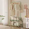 Cabideiro Móvel de Chão Moderno para Uso Doméstico no Quarto, Cabide para Roupas de Dormir e Sujas, Prateleira de Armazenamento para Roupas e Chapéus
