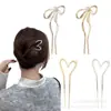 Horquillas en forma de U Europeas y Americanas, Horquillas de Aleación de Alta Gama para la Parte Trasera de la Cabeza, Elegantes Horquillas para Moños para Mujeres, En Stock