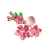 Adesivos de Carro Flor de Cerejeira Estéreo 3D para Cobrir Arranhões Decoração Traseira de Carro Novo Ornamentos Carro Elétrico DIY Adesivos Decorativos