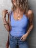 Primavera y verano 2025 nueva ropa de mujer transfronteriza Amazon wish moda de comercio exterior europea y americana top chaleco mujer flor de trigo