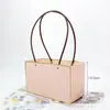 Bolsa de Tote de Papel Kraft 520 para el Día de la Madre, Caja de Tote con Flores, Materiales de Empaque para Flores, Bolsa Pequeña para Planta en Maceta