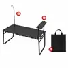 Mesa táctica hidráulica para exteriores, fácil de plegar, ligera, mesa de picnic multifuncional, mesa portátil para camping y senderismo