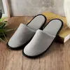 Zapatillas Desechables de Coral Fleece para Hotel Estrella, Casa de Huéspedes, Hotel, Salón de Belleza, Zapatillas Desechables Gruesas Antideslizantes de Lana
