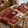 Venda Quente Transfronteiriça Jogo Americano Caminho de Mesa Tema de Natal Atmosfera Festiva Decoração Jogo Americano à Prova de Manchas Jogo de Mesa Caminho de Mesa Em Estoque