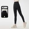 Calça de Yoga Seamless Cross-Border Escovada de Alta Elasticidade Cintura Alta Efeito Levanta Bumbum Corrida Esportes Justa Secagem Rápida Fitness Leggings