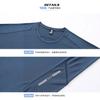 Camiseta de Seda de Hielo para Deportes y Ocio de Verano, Estilo Delgado de Verano, Corte Ajustado, Transpirable, Cuello Redondo para Hombre, Absorbe la Humedad, Fresca y de Secado Rápido