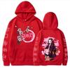 Suéter para Hombre Transfronterizo Nuevo Espada de Exterminio de Demonios Animación Alrededores Suéter Bidimensional Suelto Casual Sudadera con Capucha para Mujer Primavera y Otoño