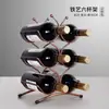 Estante de vino para el hogar, estante de vino decorativo, soporte para botellas de vino, estante de vino de estilo europeo, estante de vino para el hogar, pieza decorativa