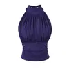 Top Chaleco Sexy Halterneck con Cordones para Chica Caliente con Almohadillas para el Pecho Verano Nuevo Adelgazante de Cintura Corto de Fondo Tirantes Cinturón Suspensorio para Mujer