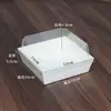 Caja de Embalaje para Rollo de Pastel Sándwich, Hilo de Carne, Xiaobei, Nube de Nieve, Caja de Embalaje para Postre, Rollo de Toalla, Caja para Hot Dog