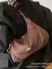 Estilo Ocidental, Exquisito, Versátil, Moderno, Simples, Bolsa de Ombro Suede de Alta Qualidade 2025 Outono e Inverno Bolsa de Axila Feminina