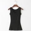 Verão 2022 Novo Camisole Esportivo Feminino Roupa Externa Interno Ajustado plus size Combina com tudo Top Básico Regata sem Mangas