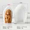 Jiahuimei Menina Rezando Ornamento de Aromaterapia Molde de Silicone DIY Menina Anjo Molde de Decoração de Vela