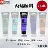 Traje de pintura acrílica de 75ML transfronterizo pintura acrílica para estudiantes pintura acrílica especial para estudio
