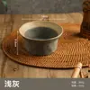 Bol para Ensalada Estilo Japonés, Bol Rústico Vintage de Cerámica con Forma de Sombrero, Bol para Postre, Bol para Sopa Dulce, Plato Profundo de Cerámica, Bol para Yogur, Bol de Paja Estilo Pastoral
