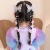 Herramienta de Estilismo para el Cabello Infantil Pasador de Mariposa Perlado Accesorios de Estilo Antiguo Hanfu para Niñas Adornos para el Cabello de Princesa Pinzas para el Cabello de Niñas