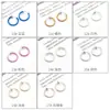 Clips para Orejas Coloridos, Modernos, Indoloros e Invisibles Coreanos, Japoneses, Europeos y Americanos, Aros de Resorte Circulares para Orejas, Anillos para Nariz, Anillos para Ombligo, Acero Inoxidable