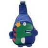 2023 nueva bolsa de pecho bandolera de nailon con dinosaurio para niños, linda, estilo occidental, para estudiante de jardín de infancia, bebé, bolsa de hombro