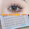 Pescado Xiaoya X09 pestañas inferiores pestañas postizas femenina natural simulación pieza completa tallo fino transparente injerto maquillaje de novia