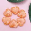 Adorno YX de Cristal Natural sin Agujero con Forma de Corazón 20*6mm, Colgante de Corazón Accesorios para Joyería con Forma de Corazón DIY Venta al por Mayor