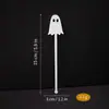 Taza de Bebida de Halloween de Amazon Palillo Acrílico Decoración de Vidrio para Fiesta Navideña de Cócteles de TikTok