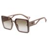 2025 nuevas gafas de sol cuadradas de montura grande, con pierna ancha y hueca, venta al por mayor, gafas de sol para mujer
