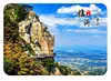 Imán de Refrigerador de Vidrio Paisaje de Linyi Montaña Yimeng Cuerpo de Montaña Escultura Gigante Pico de Roca Gigante Forma del Terreno Souvenir Cultural y Creativo Regalo Magnético