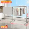 Tubería de Acero Galvanizado Simple de una Sola Capa Extra Larga Perchero para Ropa Estante para Secar Colchas al Aire Libre Estante para Ropa de Balcón Estante de Almacenamiento Interior para Colgar Ropa