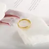 Anel Fosco, Fashion, Luxo Acessível e Anel de Alta Qualidade, Versátil Anel de Ouro Artesanal Antigo, Brilho 3mm Alta Qualidade