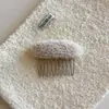 Pinza de Peine de Pelo Esponjoso de Lana de Cordero de Caña Alta para Mujer, Nuevo Estilo Otoño e Invierno, Pinza para Flequillo, Peine para el Cabello, Accesorio de Pelo de Felpa