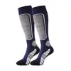 Meias de Esqui Cross-country Cano Alto Masculino Feminino Absorventes de Suor Espessadas Quentes para Caminhada ao Ar Livre Alpinismo Meias de Neve Meias de Esqui