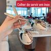 Colher de Espada Criativa Colher Pequena Aço Inoxidável Alto Valor de Cor Melancia Colher Home Eating Sopa Sobremesa Colher Diet Spoon