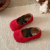 Zapatos Mary Jane para Niñas, Nuevos Zapatos Planos de Cuero de Otoño, Zapatos Individuales para Niños, Zapatos Slip-On Suaves Estilo Retro Francés de Princesa