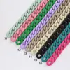 21*30mm fivela de corrente pintada à mão acessórios para joias diy corrente aberta corrente chaveiro acessórios corrente de bolsa pingente