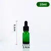 Botellas dispensadoras de esencia cosmética líquida portátiles al por mayor del fabricante, Botellas vacías, Botellas gotero de vidrio ámbar transparente para aceites esenciales