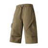 Pantalones Cargo Cortos para Hombre Gordo Verano Juvenil Moderno Secado Rápido Seda de Hielo Delgados Sueltos Deportivos Rectos Talla Grande Casual