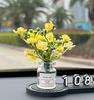 Flor de begonia placa de estacionamiento para número de coche 2025 nueva decoración sencilla para coche adornos temporales para teléfono móvil