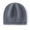 Atacado de Fábrica Caxemira Transfronteiriço Outono e Inverno Novo Estilo Jacquard Espessado Borda Enrolada Proteção Contra Frio Quente Malha Proteção para Orelhas Touca de Cabeça Chapéu